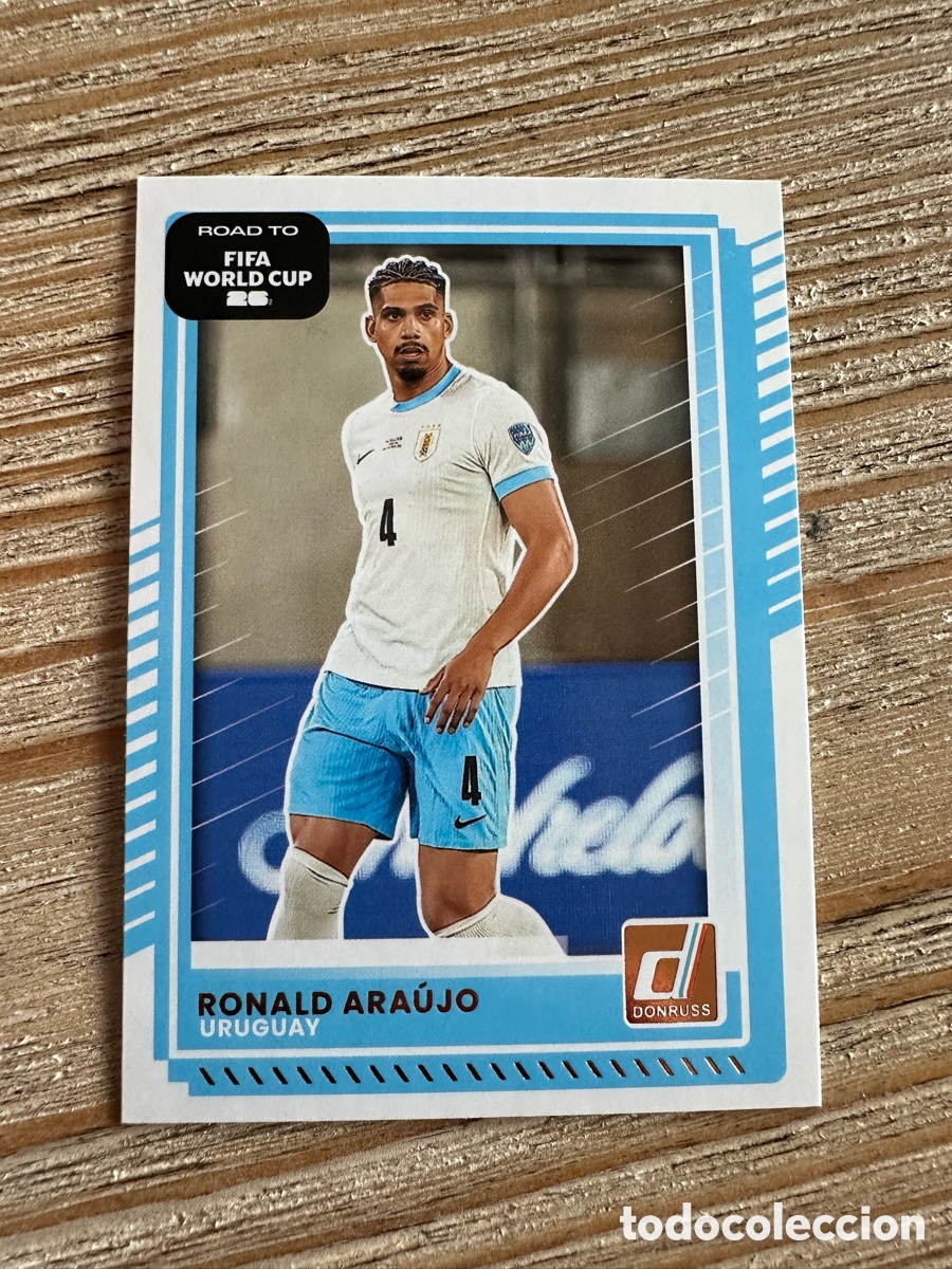 Trading Cards: RONALD ARAUJO URUGUAY 51 DONRUSS ROAD TO FIFA WORLD CUP 26 MUNDIAL USA CAN MEX 2026 PANINI