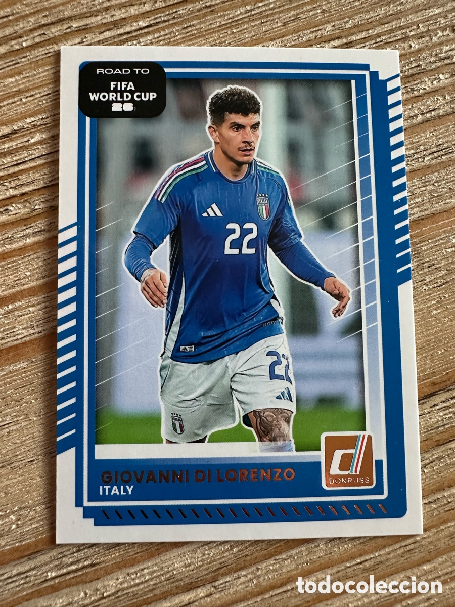 Trading Cards: GIOVANNI DI LORENZO ITALIA 117 DONRUSS ROAD TO FIFA WORLD CUP 26 MUNDIAL USA CAN MEX 2026 PANINI