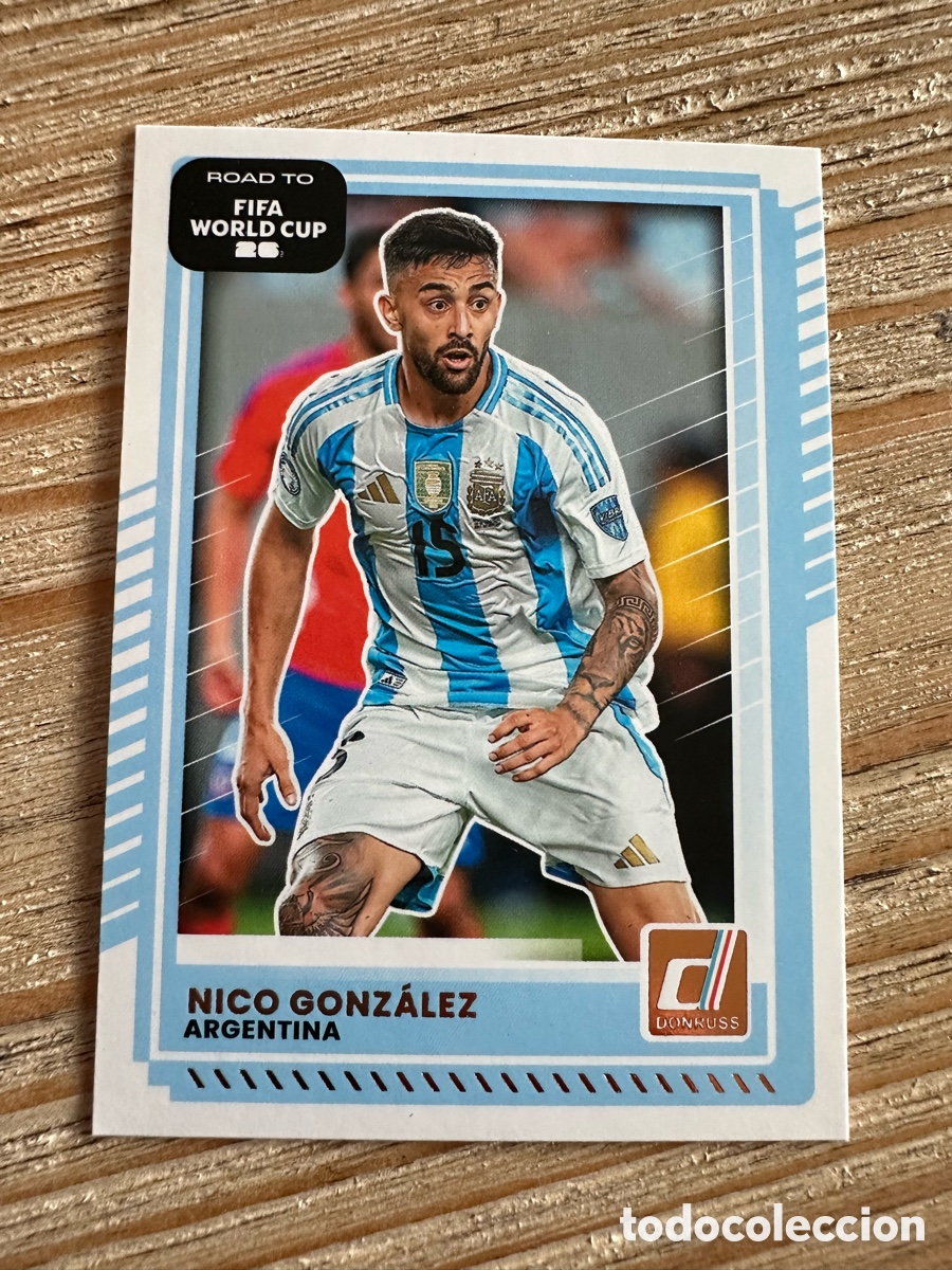 Trading Cards: NICO GONZALEZ ARGENTINA 159 DONRUSS ROAD TO FIFA WORLD CUP 26 MUNDIAL USA CAN MEX 2026 PANINI