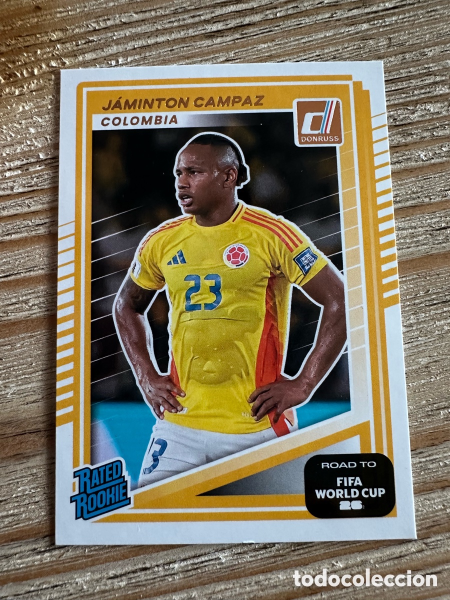 Trading Cards: JAMINTON CAMPAZ COLOMBIA 203 RATED ROOKIE DONRUSS ROAD TO FIFA WORLD CUP 26 MUNDIAL 2026 PANINI