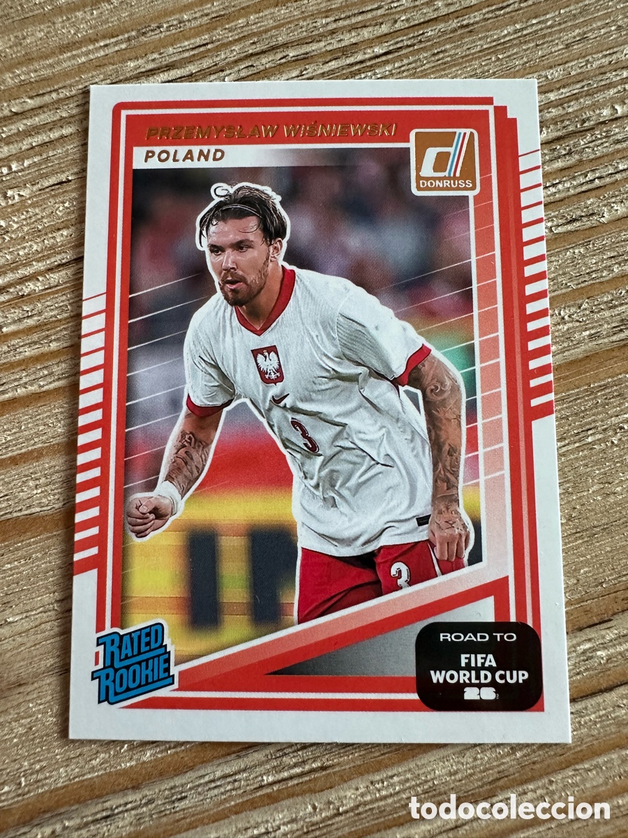 Trading Cards: PRZEMYSLAW WISNIEWSKI POLONIA 228 RATED ROOKIE DONRUSS ROAD TO FIFA WORLD CUP 26 MUNDIAL 2026 PANINI