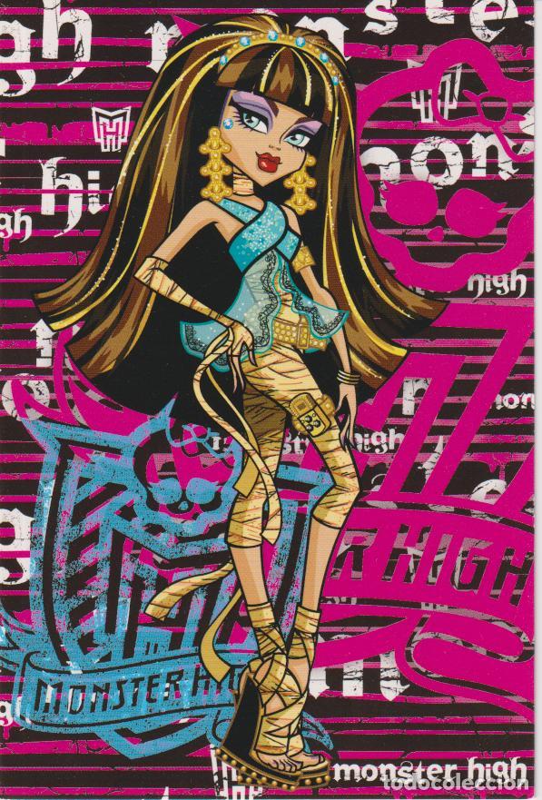 Trading Cards: POSTAL MONSTER HIGH &ndash; PERSONAJE: CLEO DE NILE - PHOTOCARD N&ordm;14 &ndash; PANINI 2011 - MATTEL