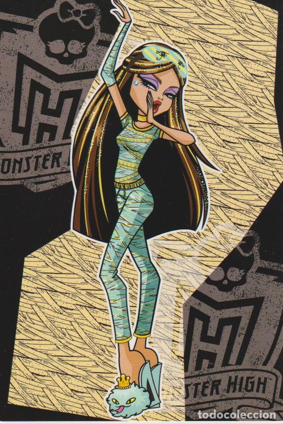 Trading Cards: POSTAL MONSTER HIGH &ndash; PERSONAJE: CLEO DE NILE - PHOTOCARD N&ordm;16 &ndash; PANINI 2011 - MATTEL
