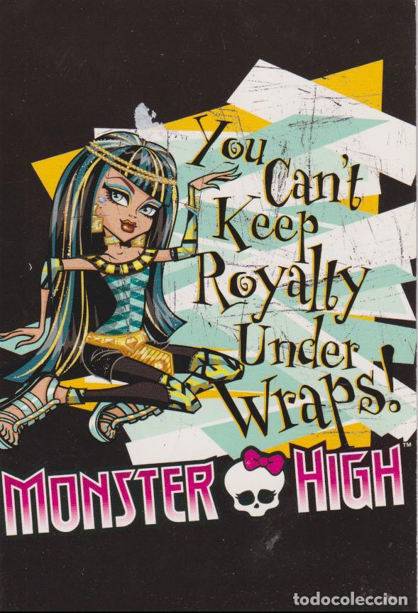 Trading Cards: POSTAL MONSTER HIGH &ndash; PERSONAJE: CLEO DE NILE - PHOTOCARD N&ordm;18 &ndash; PANINI 2011 - MATTEL