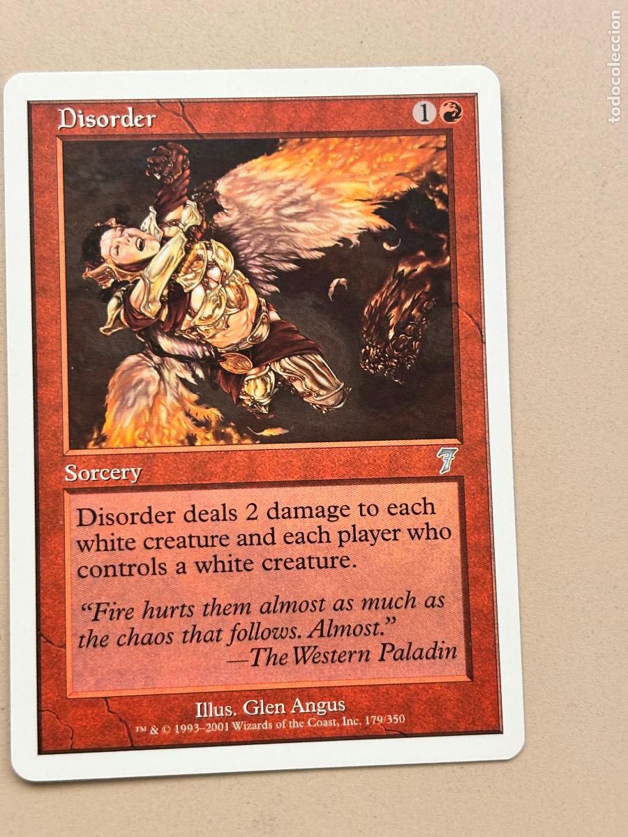 Trading Cards: MAGIC THE GATHERING - DISORDER ( S&Eacute;VENTH EDITION )