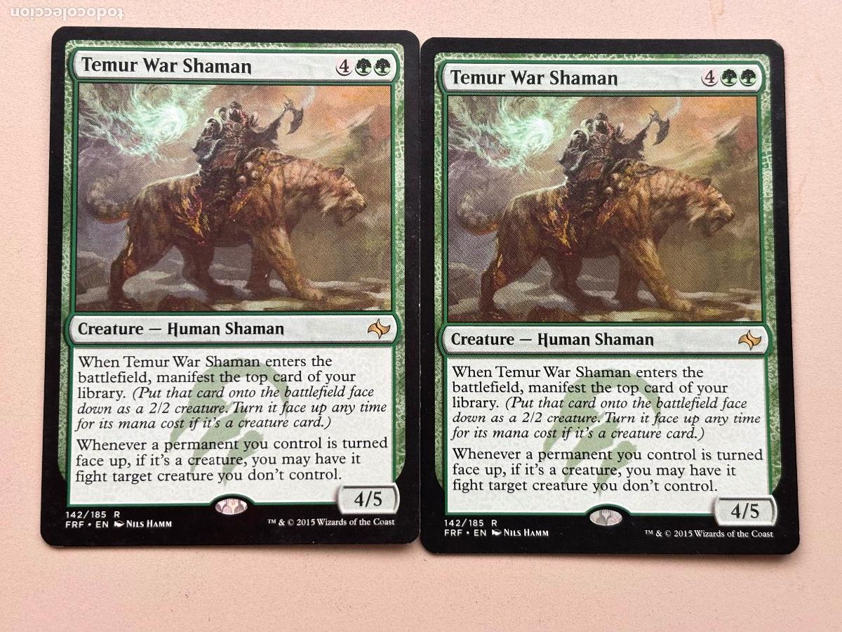 Trading Cards: MAGIC THE GATHERING - TEMUR WAR SHAMAN x 2 ( FATE REFORGED )