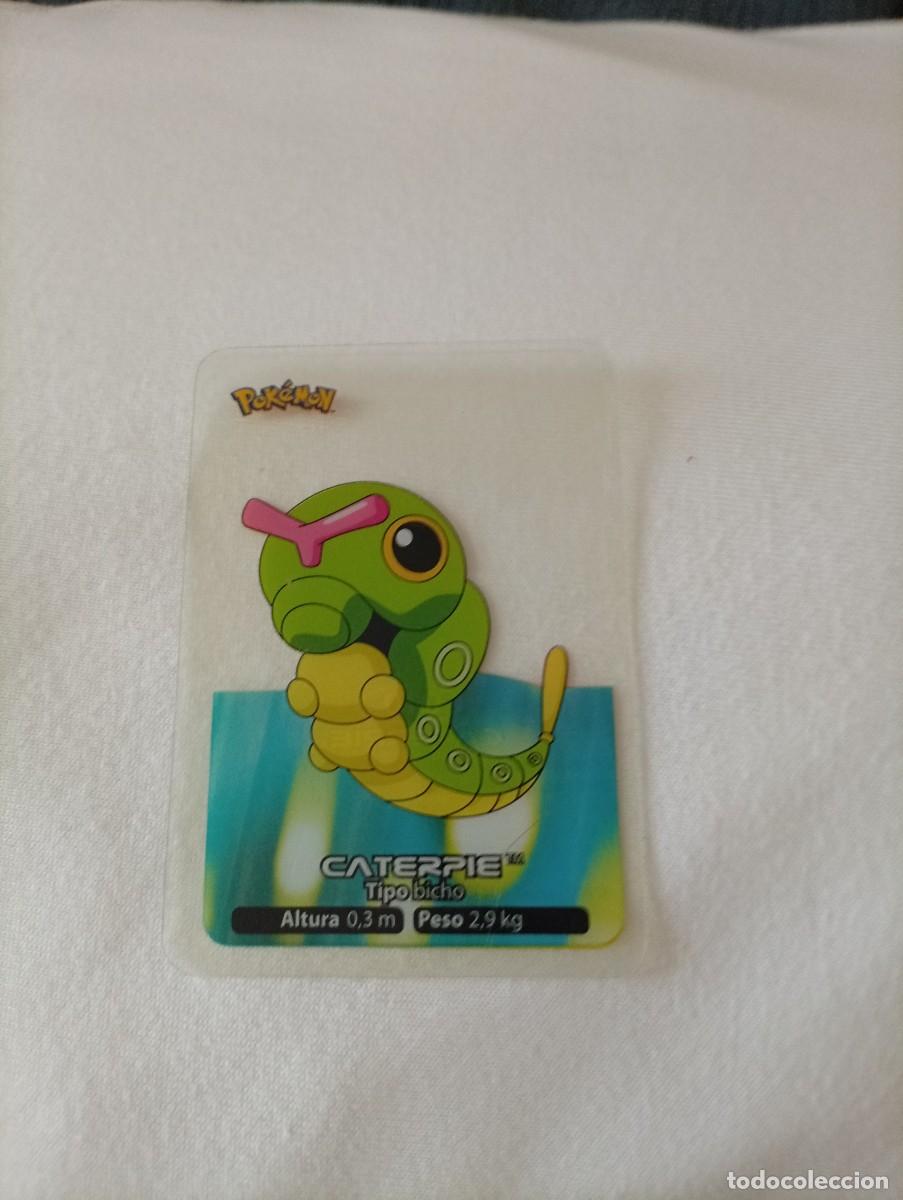 Trading Cards: Carta coleccionable de Caterpie de la serie Lamincards del a&ntilde;o 2005. - Pok&eacute;mon: Caterpie - Tipo: Bi