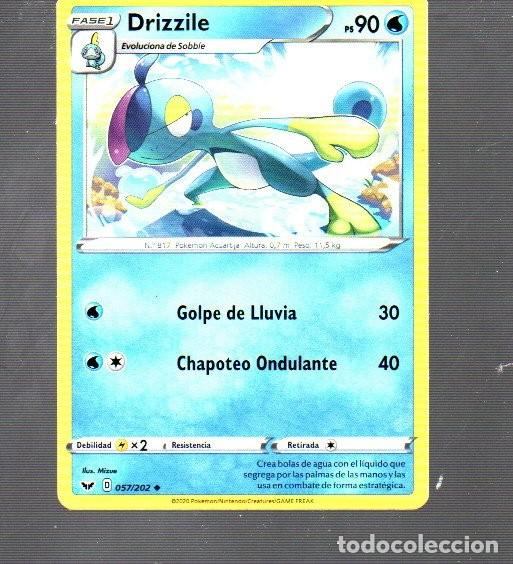 Trading Cards: CROMO DE POK&Eacute;MON FASE 1 DRIZZILE N&ordm; 817 DEL A&Ntilde;O 2020