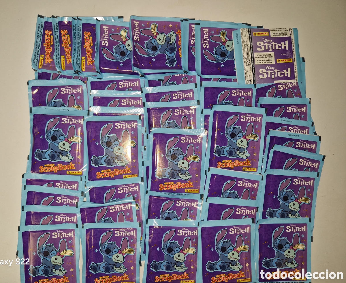 Figurine Collezionabili: 62 SOBRES CROMOS STITCH SUPER SCRAPBOOK PANINI