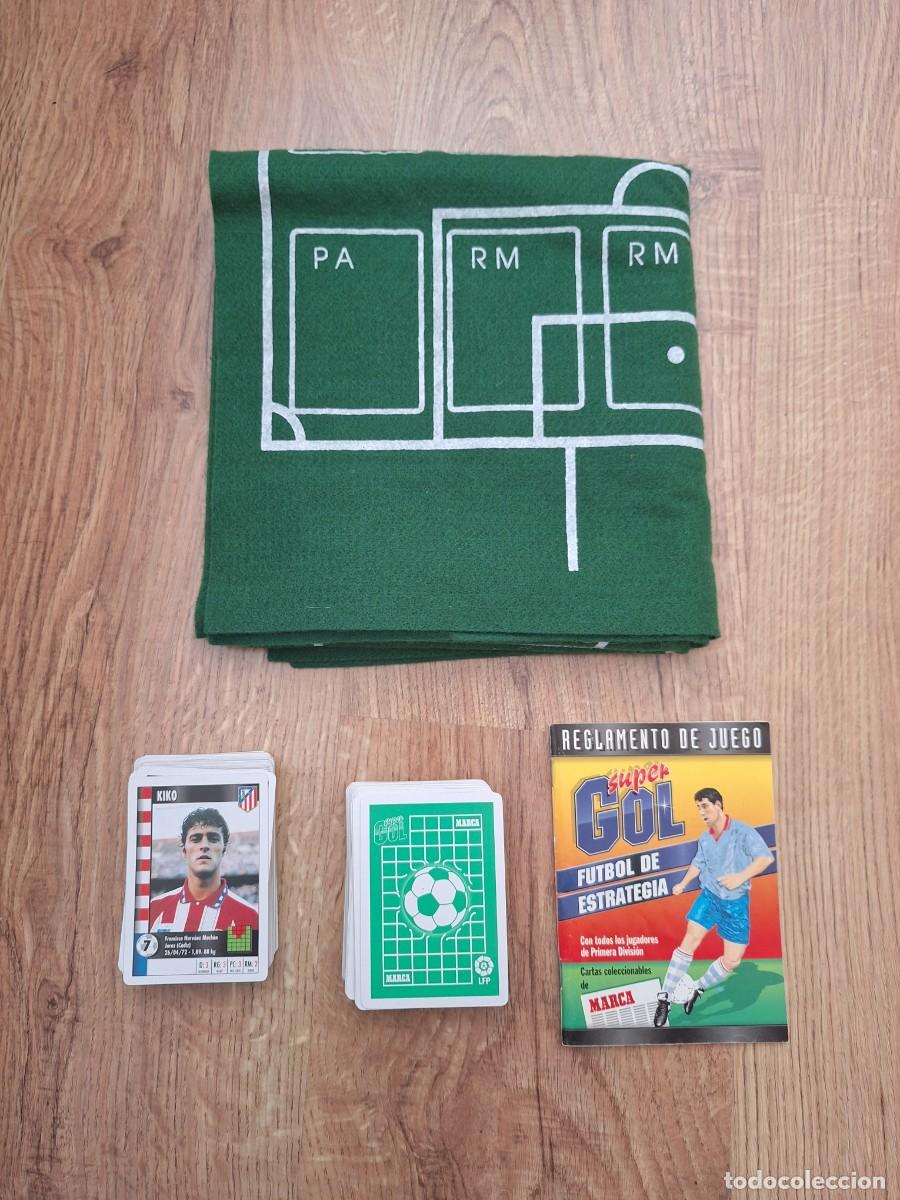 Trading Cards: 149 cartas de super gol marca 1995 + tapete de juego + instrucciones