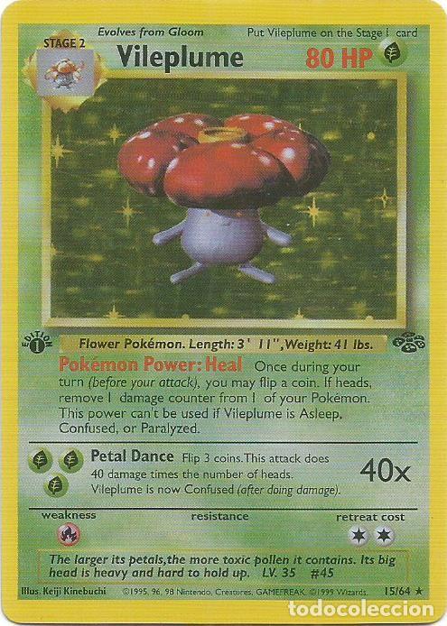 Trading Cards: VILEPLUME - POK&Eacute;MON - INGLES - ANTIGUA CARD