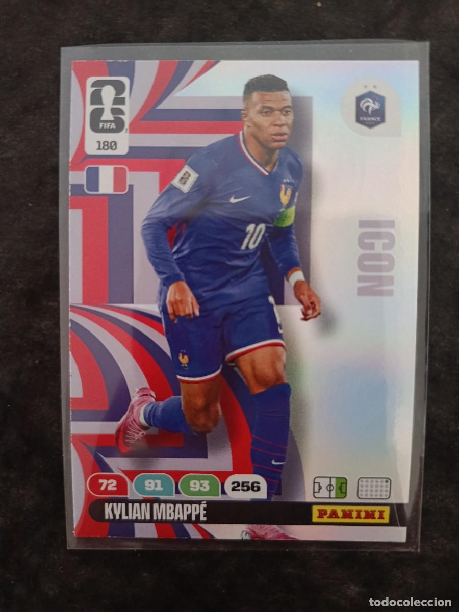 Trading Cards: FIFA WORLD CUP 2026 ADRENALYN XL. #180 KYLIAN MBAPP&Eacute; &rdquo;ICON&rdquo; FRANCIA.
