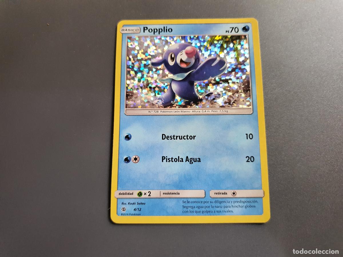 Trading Cards: CARTA POKEMON MCDONALDS Popplio 4/12 Holo McDonald's Holo Promo 2016 Pokemon Card TCG