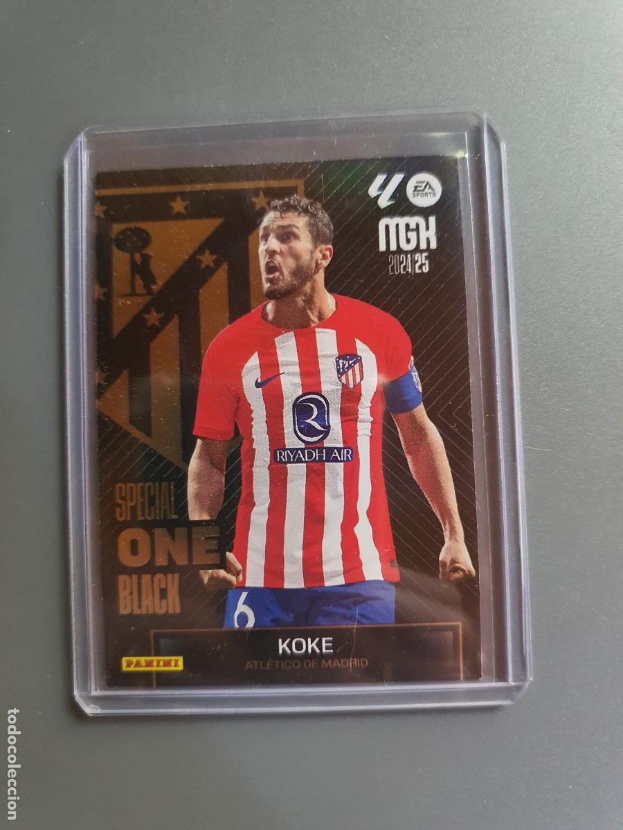 Trading Cards: KOKE SPECIAL ONE BLACK AT MADRID FUTBOL LIGA - CARTA CROMO PANINI MEGACRACKS MGK 2024 2025