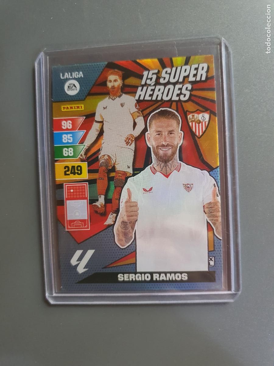 Trading Cards: SERGIO RAMOS SUPER HEROES MADRID FUTBOL LIGA - CARTA CROMO PANINI MEGACRACKS MGK 2023 2024