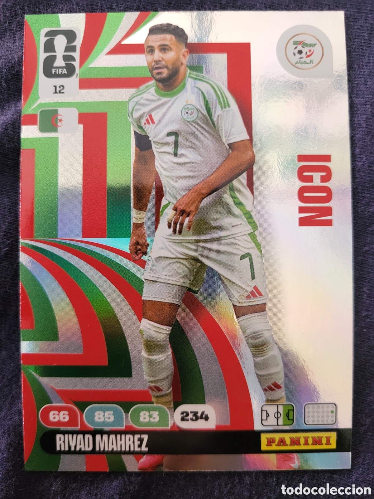 Trading Cards: 12 Riyad Mahrez Icon / Adrenalyn XL World Cup 2026