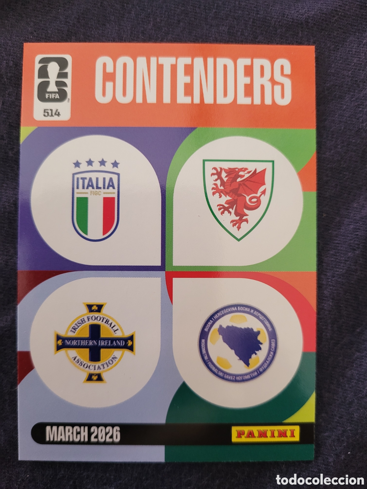 Trading Cards: 514 Contenders [Teams] March 2026 / Adrenalyn XL World Cup 2026
