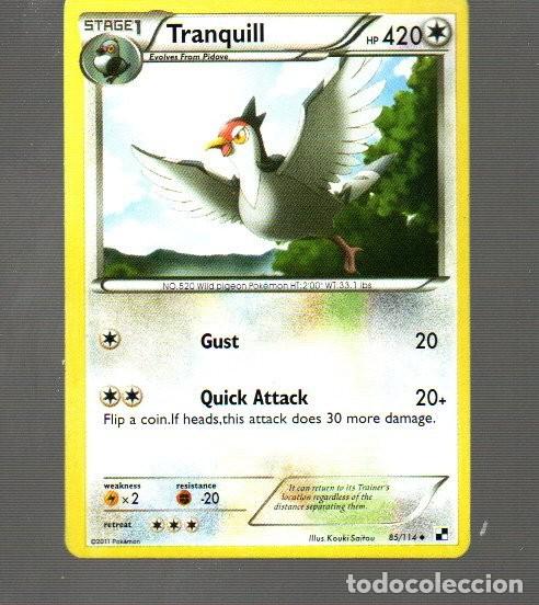Trading Cards: CROMO DE POK&Eacute;MON FASE 1 TRAQUILL N&ordm; 520 DEL A&Ntilde;O 2011