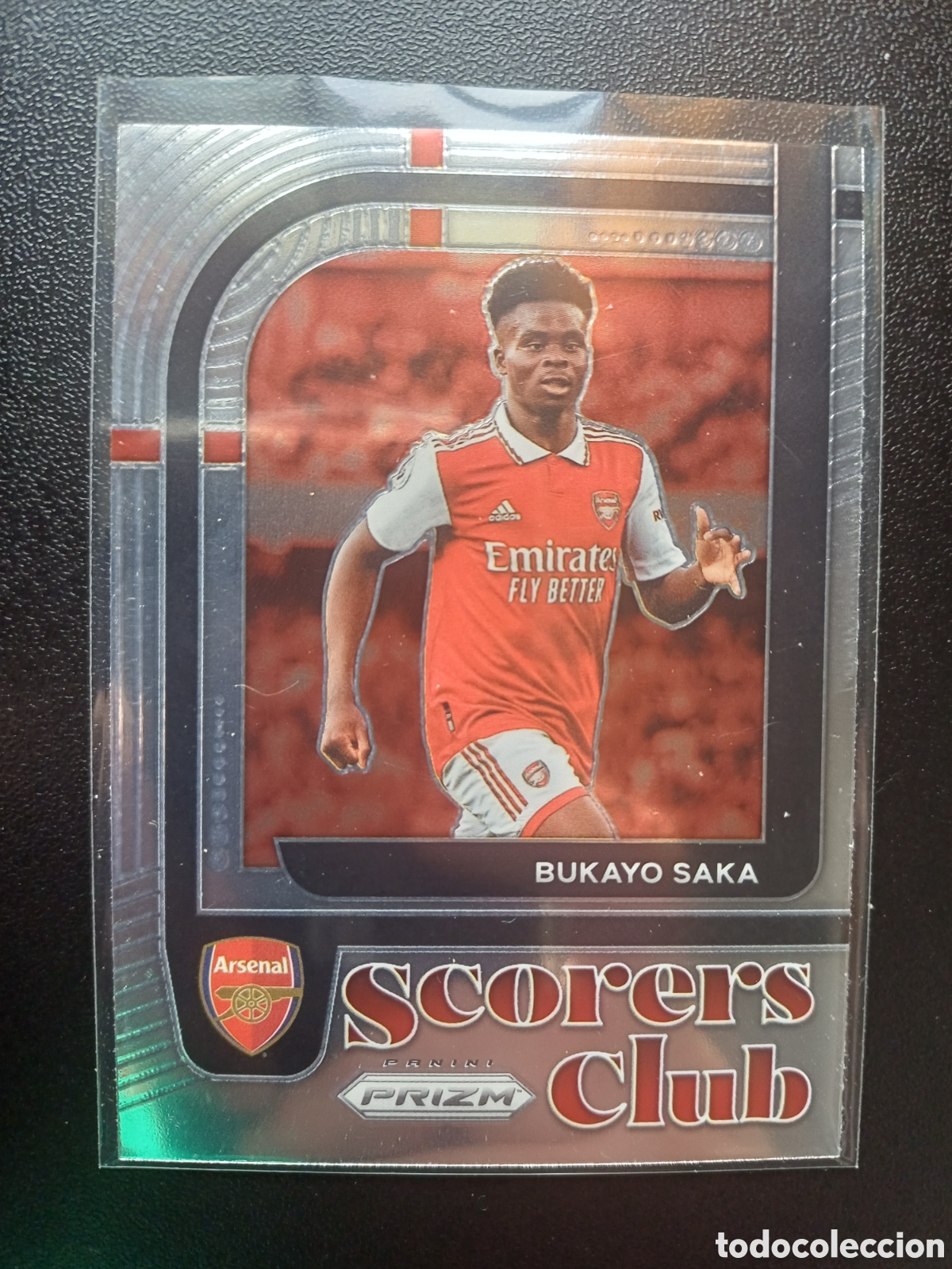 Trading Cards: #11 BUKAYO SAKA ARSENAL FC SCORERS CLUB PANINI PRIZM PREMIER LEAGUE 2022-23