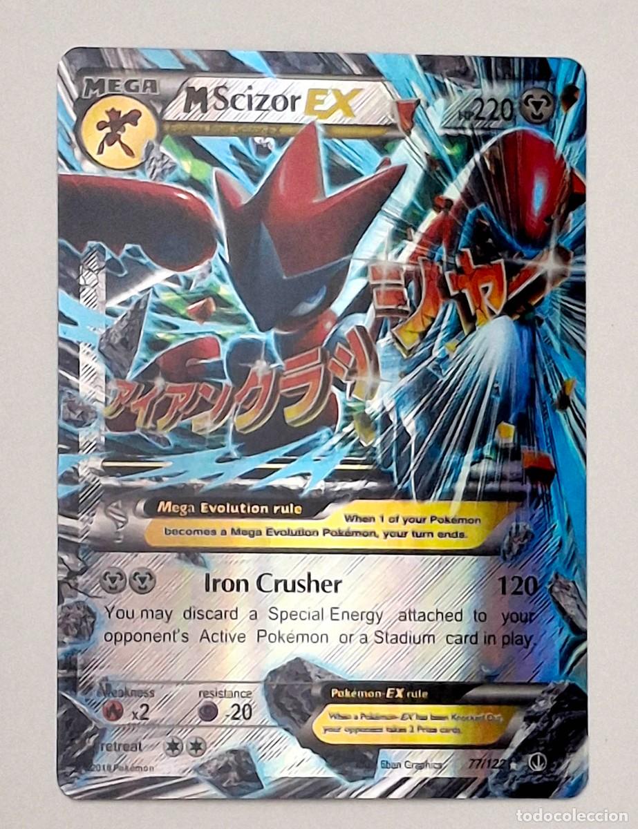 Trading Cards: Pok&eacute;mon M Scizor EX ultra rara de la expansi&oacute;n TURBOl&iacute;mite n&uacute;mero 77/122 brillo met&aacute;lico