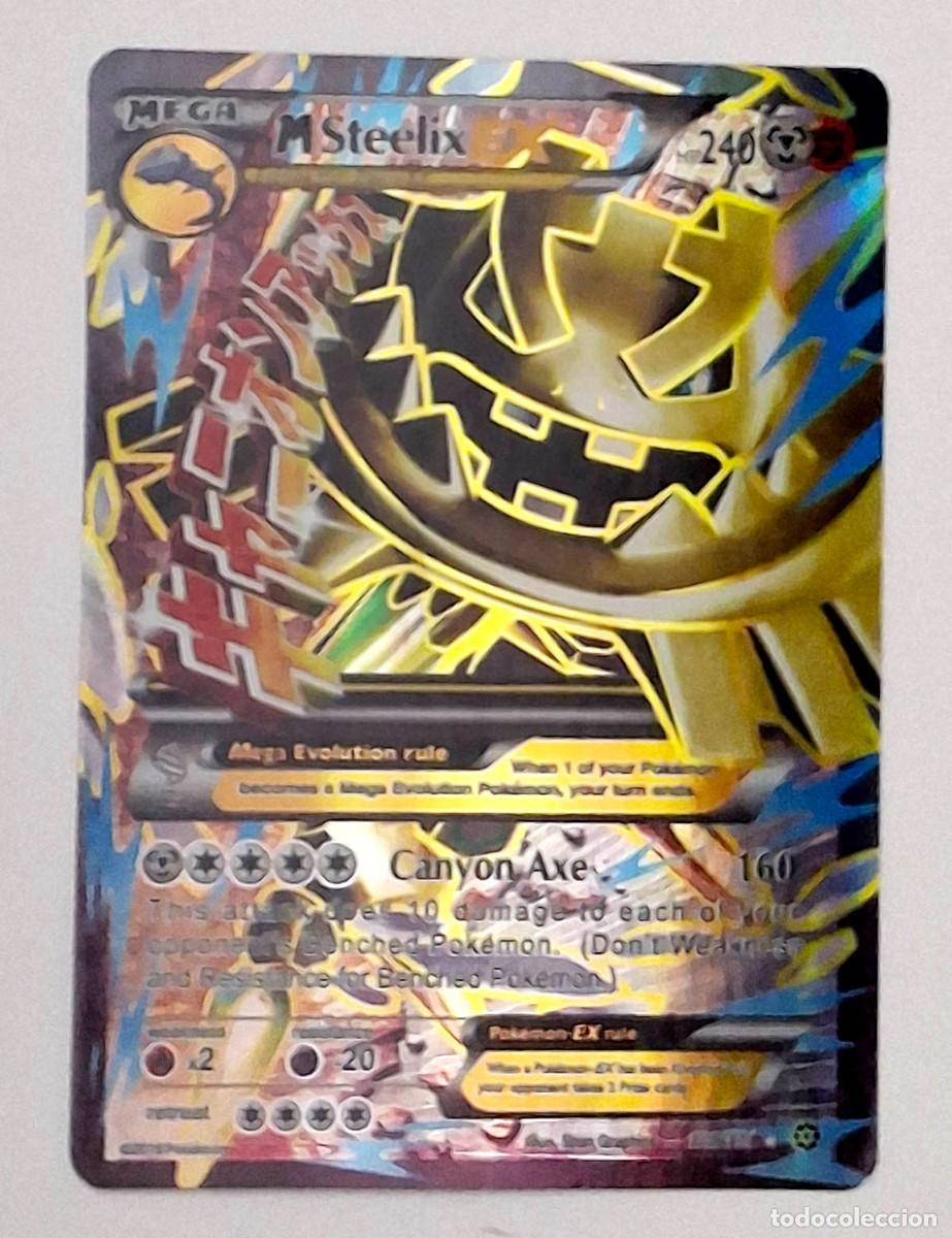 Trading Cards: Pok&eacute;mon M Steelix-EX (Full Art) de la expansi&oacute;n XY - Steam Siege, brillo met&aacute;lico
