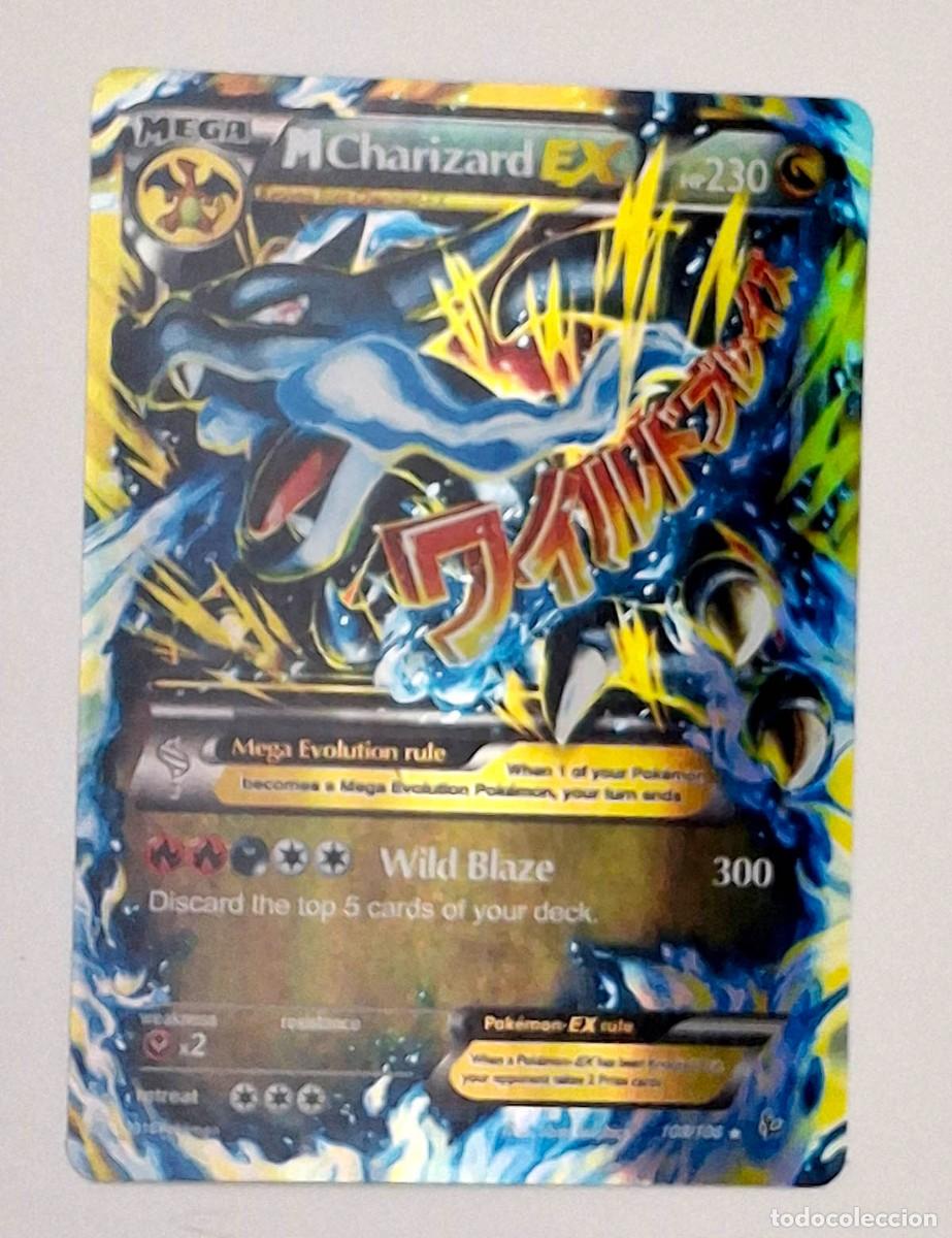 Trading Cards: Pok&eacute;mon M Charizard EX (108/106) de la expansi&oacute;n XY Flashfire, brillo met&aacute;lico