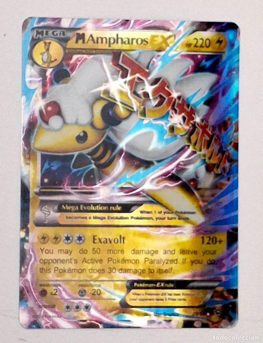 Trading Cards: Pok&eacute;mon M Ampharos EX XY Ancient Origins28/98, brillo met&aacute;lico