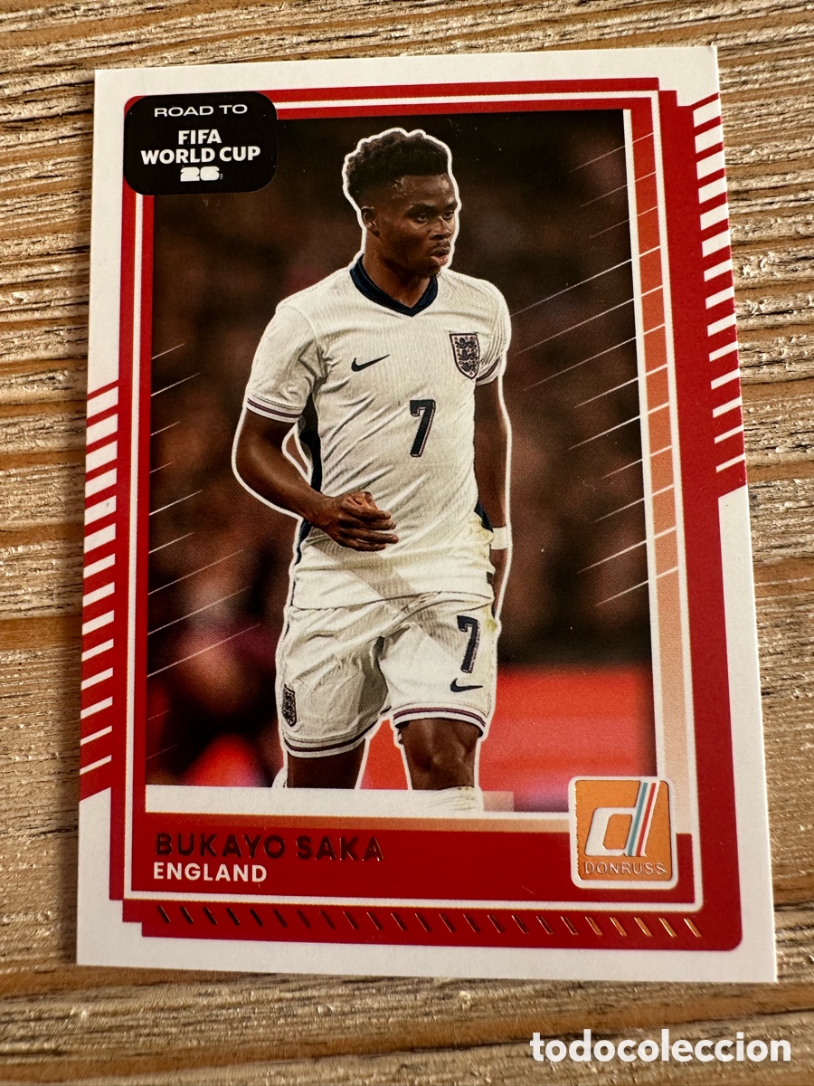 Trading Cards: BUKAYO SAKA INGLATERRA 65 DONRUSS ROAD TO WORLD CUP PANINI MUNDIAL WORLD CUP 2026 USA CAN MEX