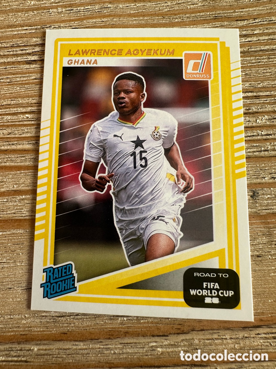 Trading Cards: LAWRENCE AGYEKUM GHANA 209 RATED ROOKIE DONRUSS ROAD TO WORLD CUP PANINI MUNDIAL 2026 USA CAN MEX