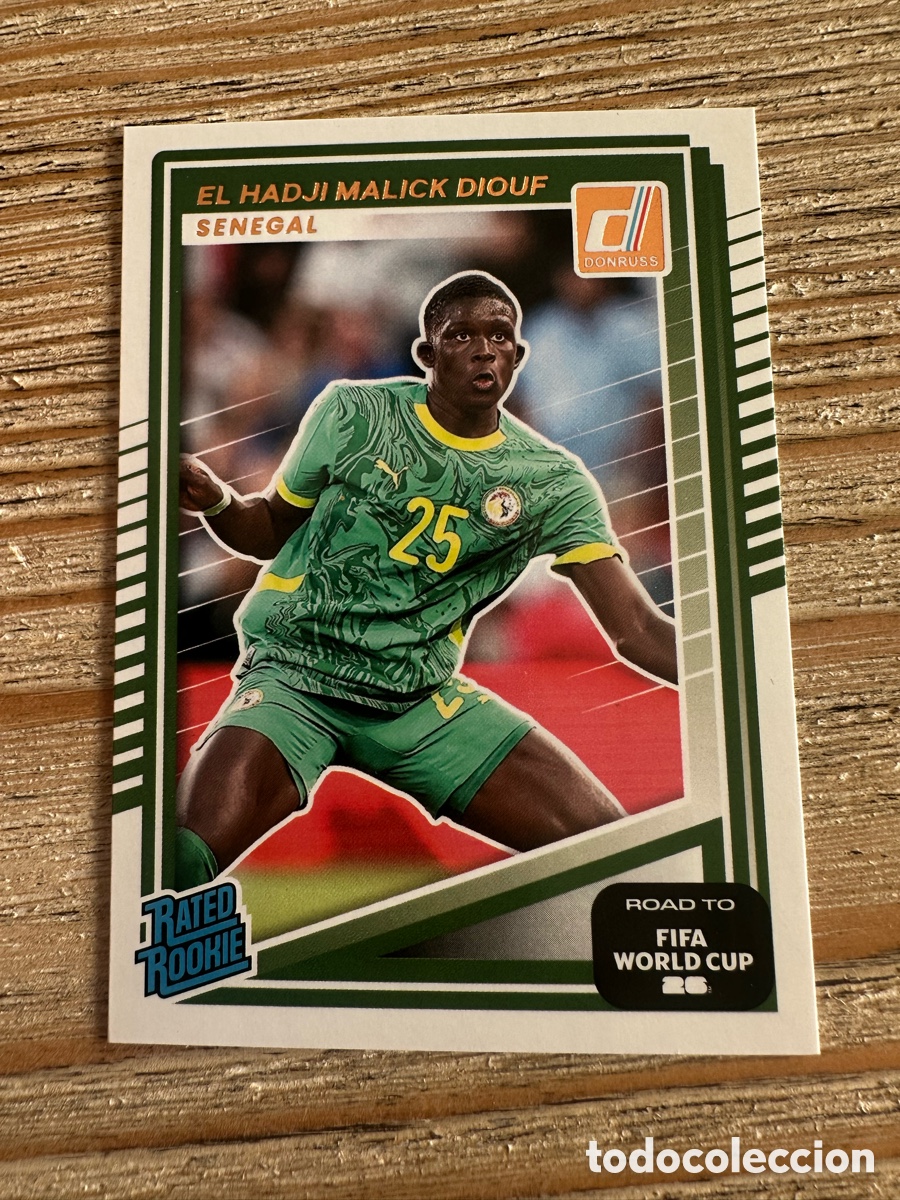 Trading Cards: EL HADJI MALICK DIOUF 236 RATED ROOKIE DONRUSS ROAD TO FIFA WORLD CUP 26 MUNDIAL 2026 PANINI