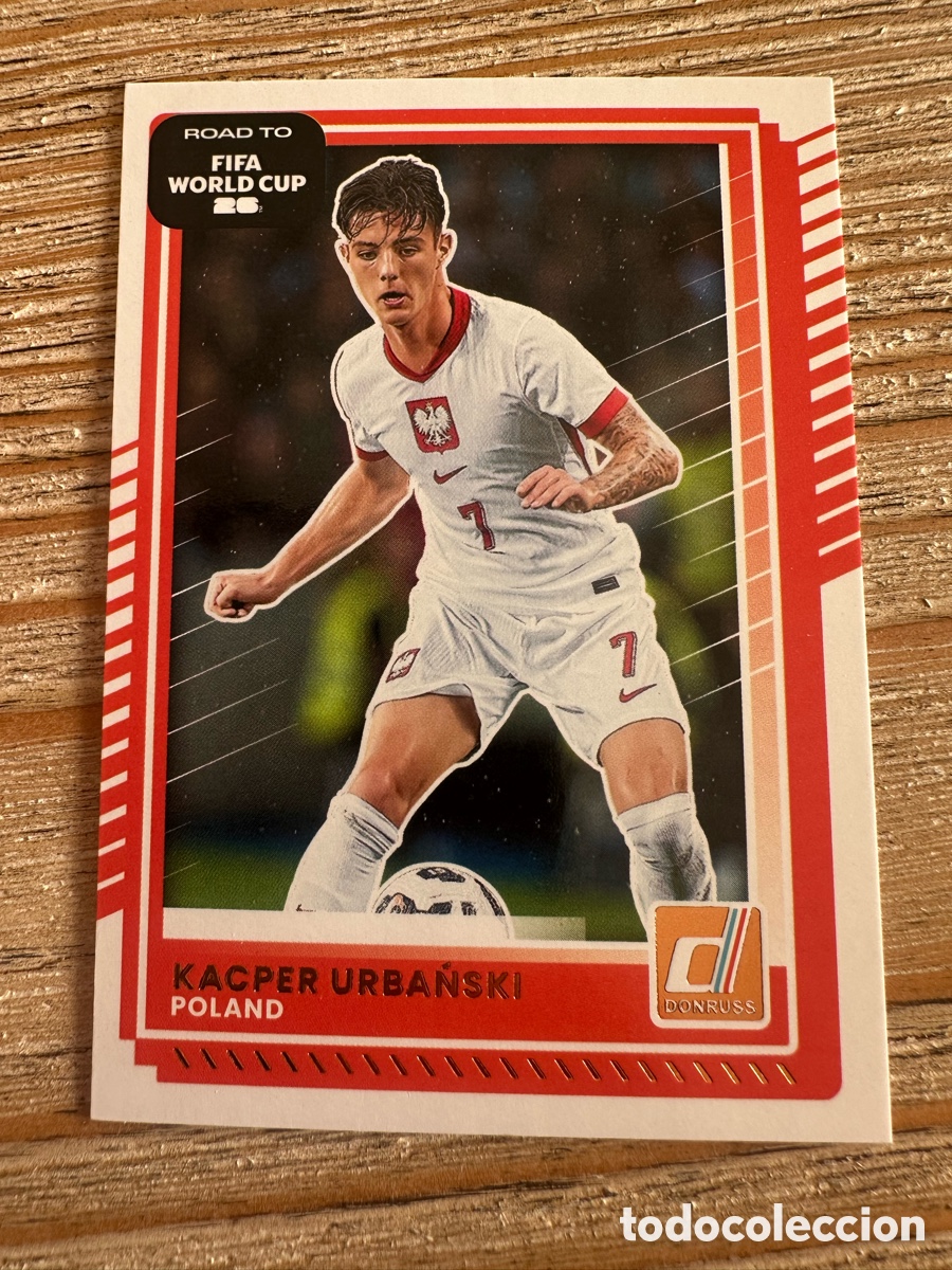 Trading Cards: KACPER URBANSKI POLONIA 198 DONRUSS ROAD TO FIFA WORLD CUP 26 MUNDIAL USA CAN MEX 2026 PANINI