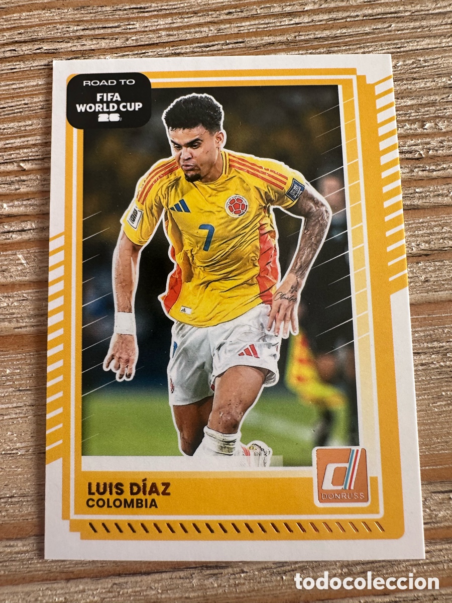Trading Cards: LUIS DIAZ COLOMBIA 125 DONRUSS ROAD TO FIFA WORLD CUP 26 MUNDIAL USA CAN MEX 2026 PANINI