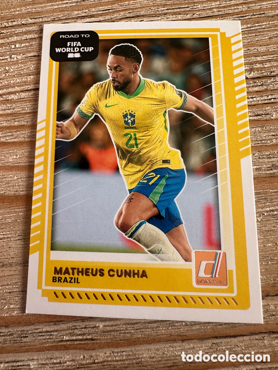 Trading Cards: MATHEUS CUNHA BRASIL 182 DONRUSS ROAD TO FIFA WORLD CUP 26 MUNDIAL USA CAN MEX 2026 PANINI