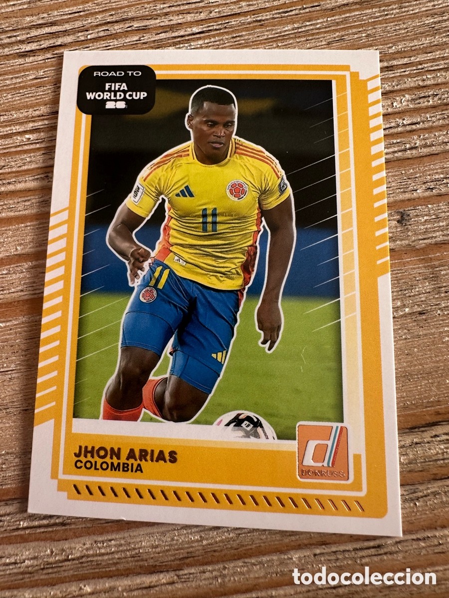 Trading Cards: JHON ARIAS COLOMBIA 124 DONRUSS ROAD TO FIFA WORLD CUP 26 MUNDIAL USA CAN MEX 2026 PANINI