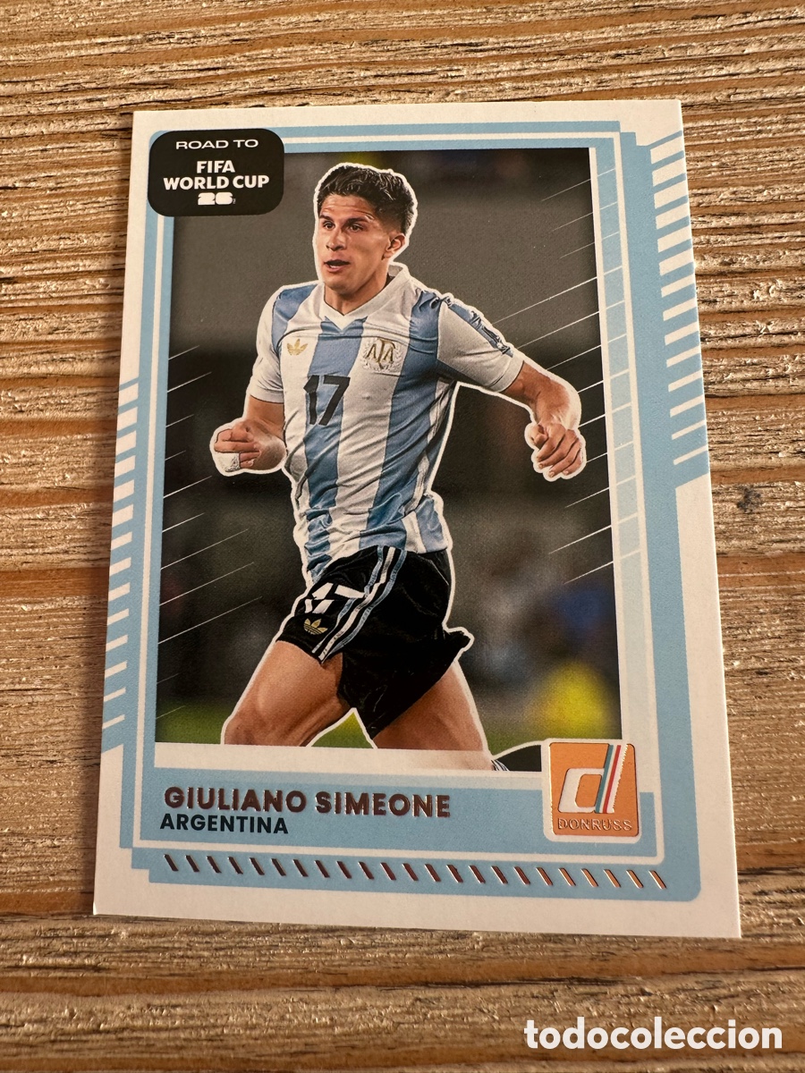 Trading Cards: GIULIANO SIMEONE ARGENTINA 165 DONRUSS ROAD TO FIFA WORLD CUP 26 MUNDIAL USA CAN MEX 2026 PANINI
