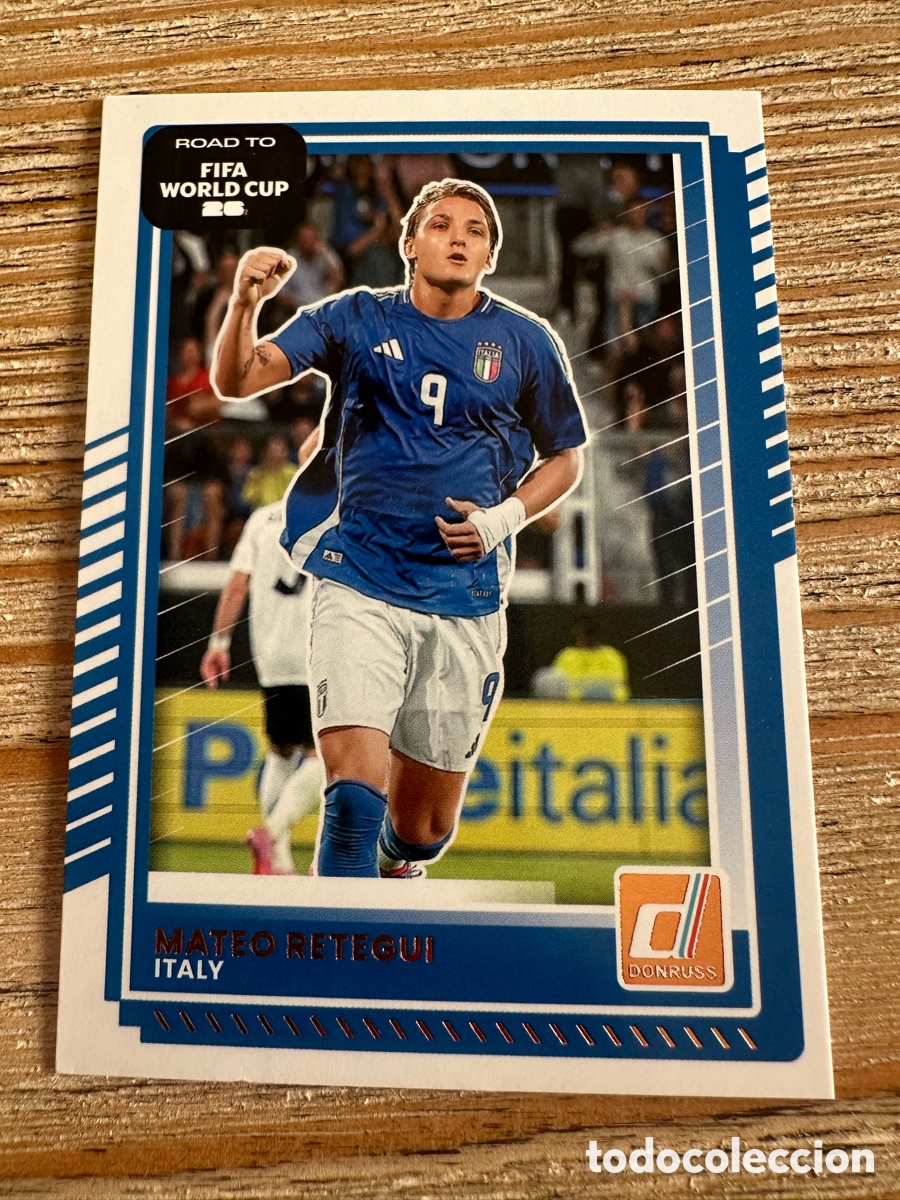 Trading Cards: MATEO RETEGUI ITALIA 115 DONRUSS ROAD TO FIFA WORLD CUP 26 MUNDIAL USA CAN MEX 2026 PANINI