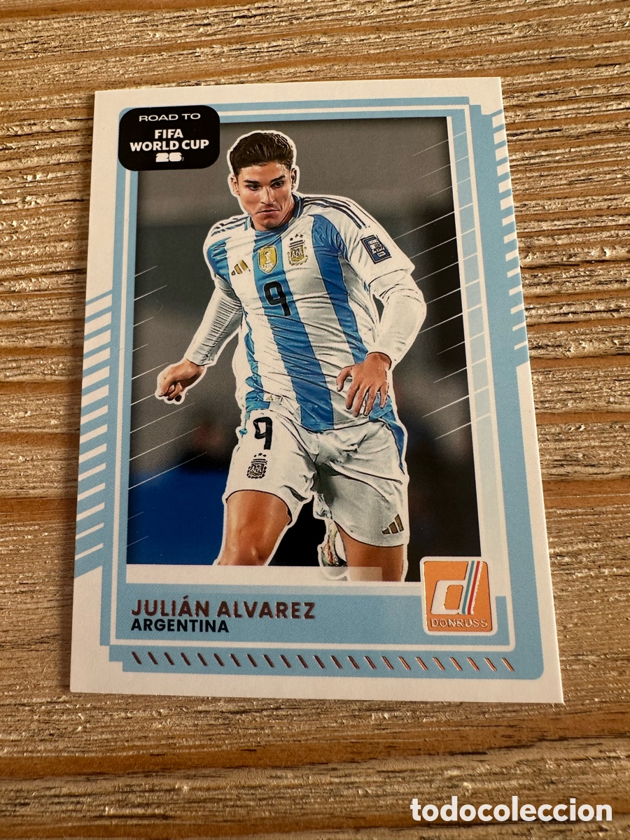 Trading Cards: JULIAN ALVAREZ ARGENTINA 157 DONRUSS ROAD TO FIFA WORLD CUP 26 MUNDIAL USA CAN MEX 2026 PANINI
