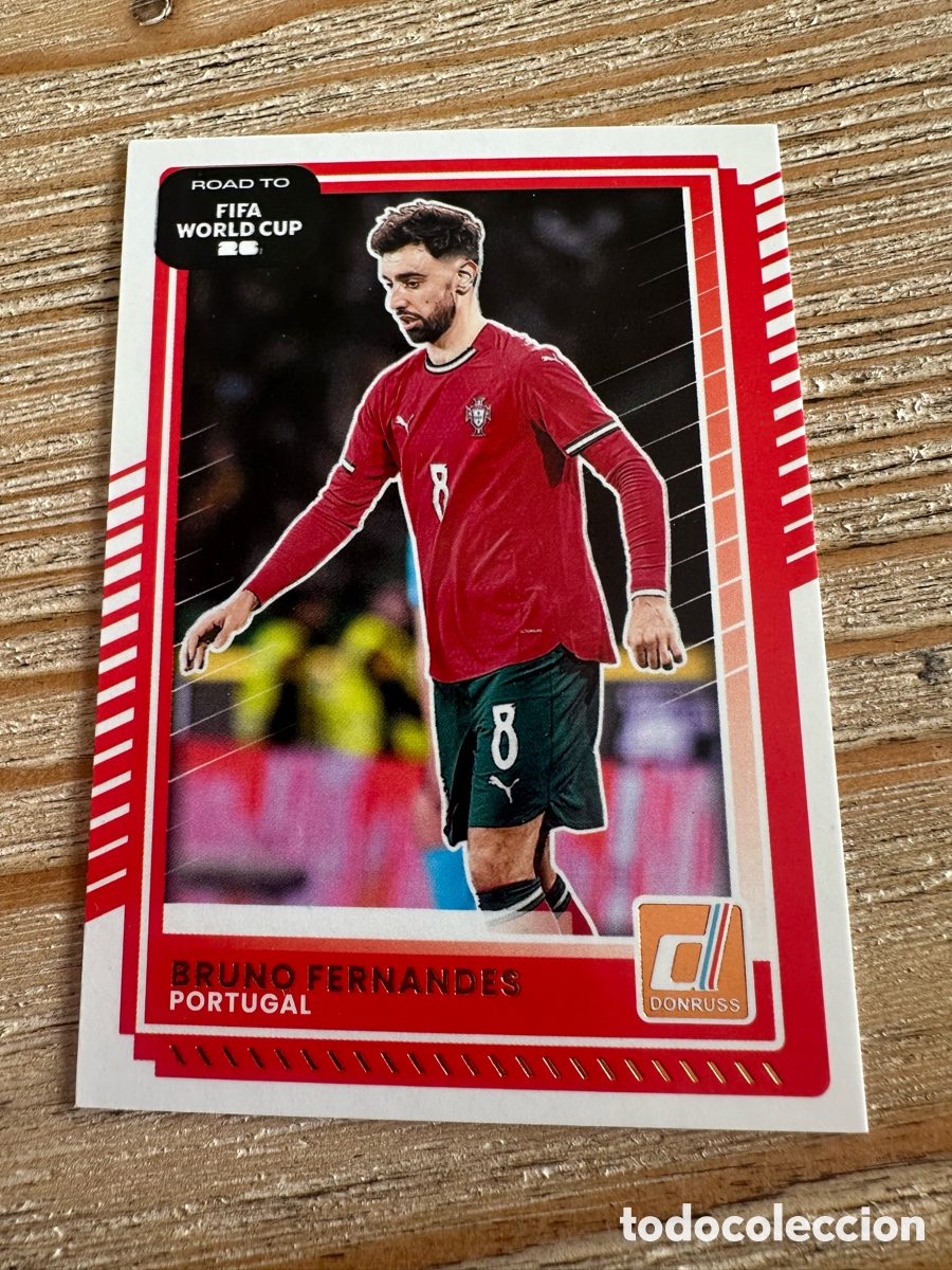 Trading Cards: BRUNO FERNANDES PORTUGAL 90 DONRUSS ROAD TO FIFA WORLD CUP 26 MUNDIAL USA CAN MEX 2026 PANINI