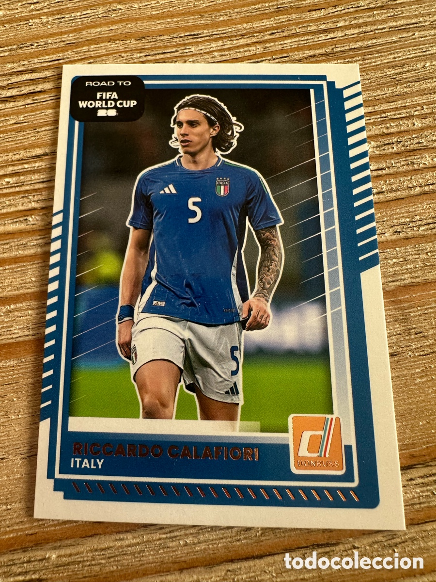Trading Cards: RICCARDO CALAFIORI ITALIA 116 DONRUSS ROAD TO FIFA WORLD CUP 26 MUNDIAL USA CAN MEX 2026 PANINI