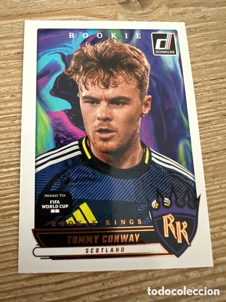 Trading Cards: TOMMY CONWAY ESCOCIA ROOKIE KINGS 22 DONRUSS ROAD TO FIFA WORLD CUP 26 2026 PANINI