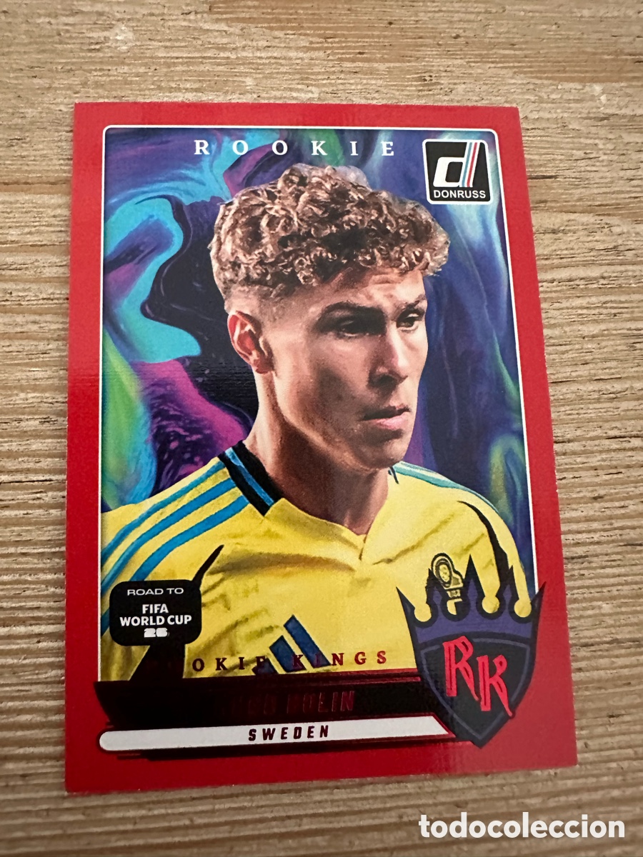 Trading Cards: HUGO BOLIN SUECIA ROOKIE KINGS 19 RED PARALLEL DONRUSS ROAD TO FIFA WORLD CUP 26 2026 PANINI