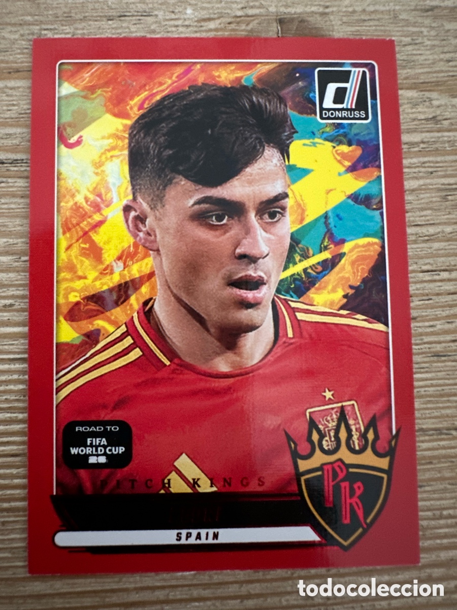 Cartes &agrave; &Eacute;changer: PEDRI ESPA&Ntilde;A PITCH KINGS 12 RED PARALLEL DONRUSS ROAD TO FIFA WORLD CUP 2026 PANINI