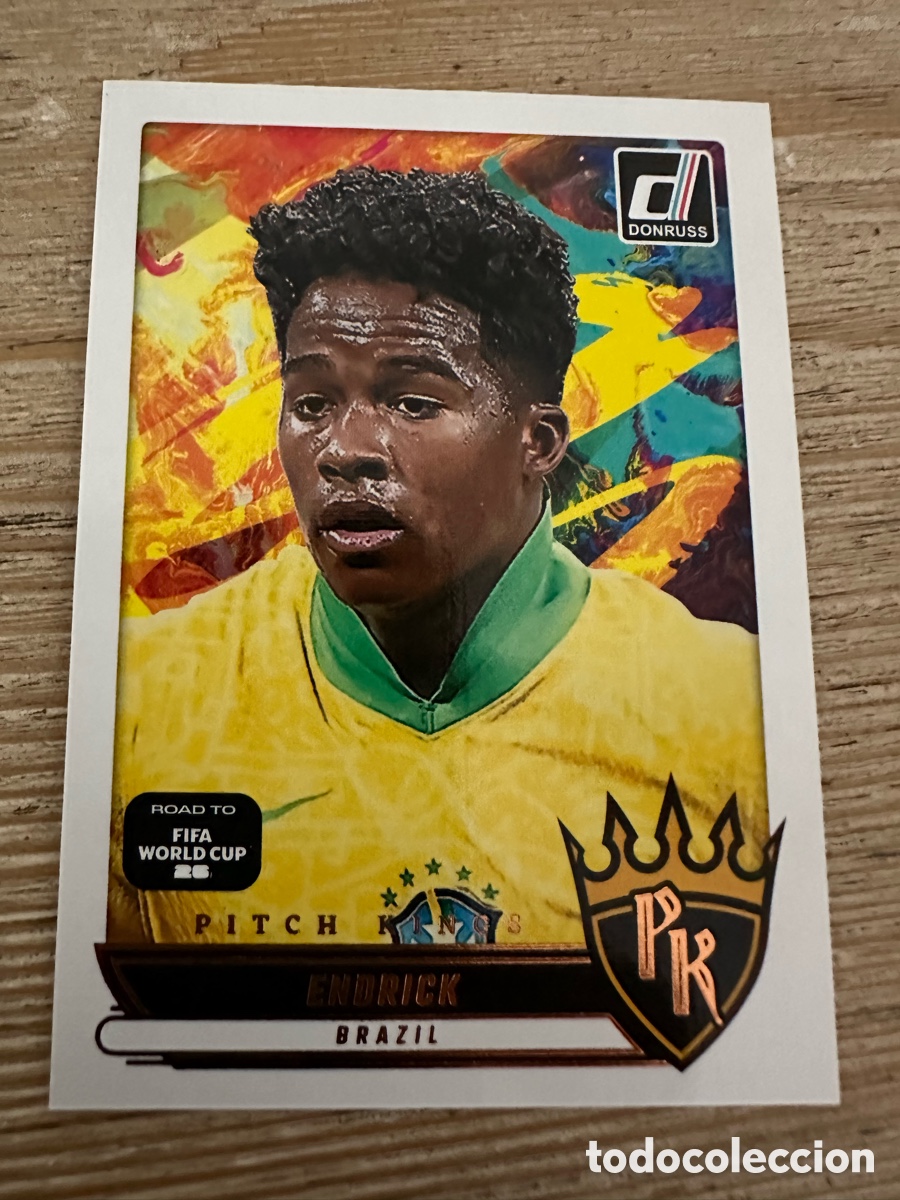 Trading Cards: ENDRICK BRASIL PITCH KINGS 13 DONRUSS ROAD TO FIFA WORLD CUP 2026 MUNDIAL USA CAN MEX 26 PANINI