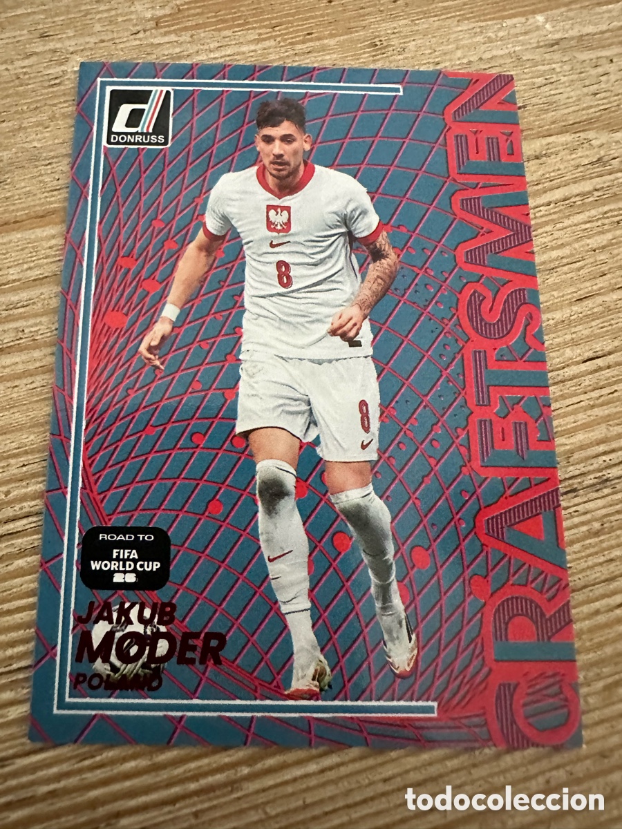 Trading Cards: JAKUB MODER POLONIA CRAFTSMEN 24 RED PARALLEL DONRUSS ROAD TO FIFA WORLD CUP 2026 MUNDIAL PANINI
