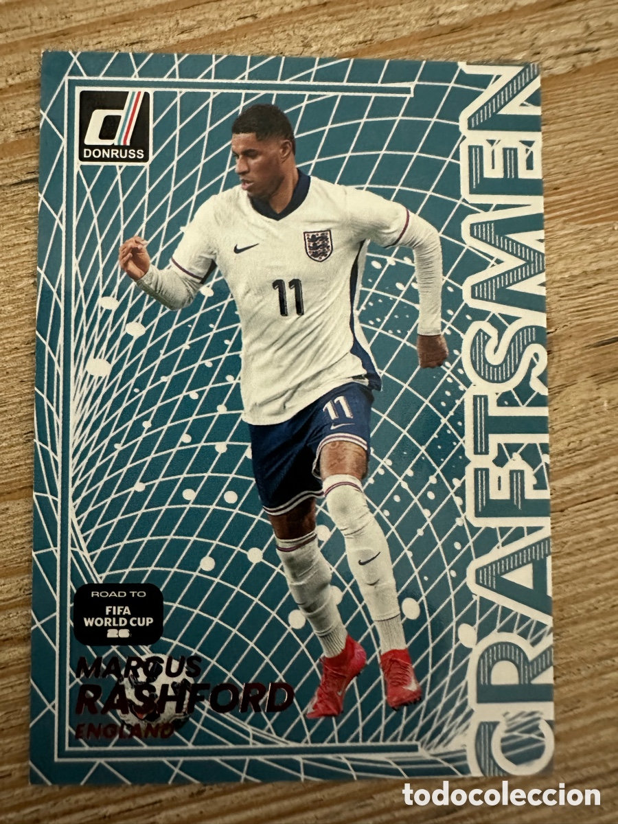 Trading Cards: MARCUS RASHFORD INGLATERRA CRAFTSMEN 18 DONRUSS ROAD TO FIFA WORLD CUP 2026 USA CAN MEX PANINI