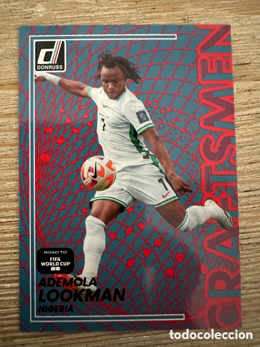 Trading Cards: ADEMOLA LOOKMAN NIGERIA CRAFTSMEN 15 RED PARALLEL DONRUSS ROAD TO FIFA WORLD CUP 2026 PANINI