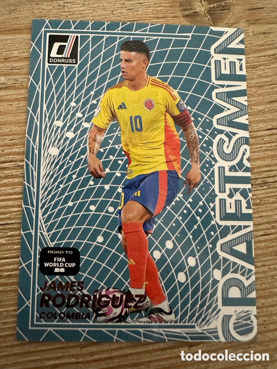 Trading Cards: JAMES RODRIGUEZ COLOMBIA CRAFTSMEN 4 DONRUSS ROAD TO FIFA WORLD CUP 2026 MUNDIAL USA CAN MEX PANINI