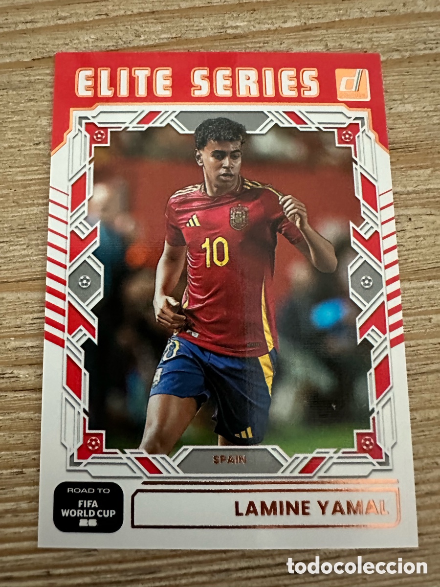 Trading Cards: LAMINE YAMAL ESPA&Ntilde;A ELITE SERIES 25 DONRUSS ROAD TO FIFA WORLD CUP 2026 MUNDIAL USA CAN MEX PANINI