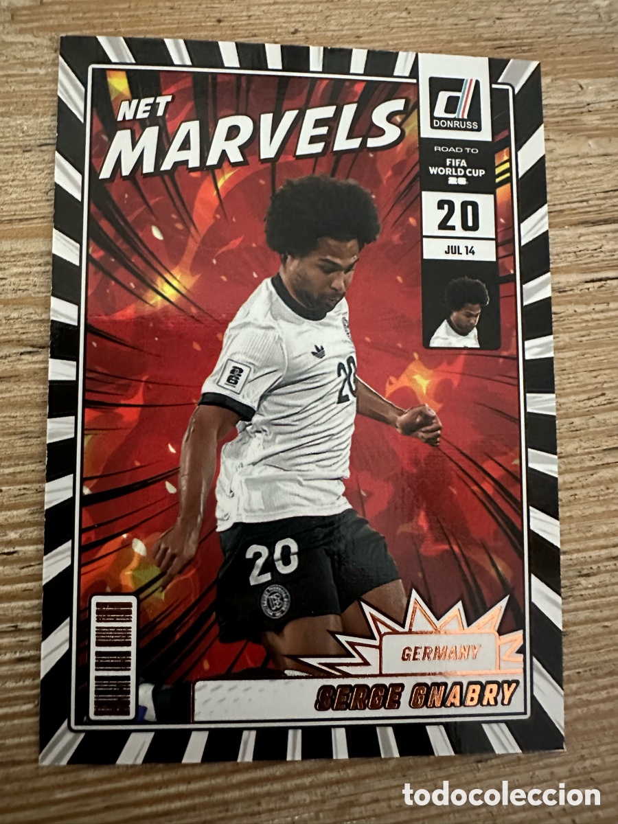 Trading Cards: SERGE GNABRY ALEMANIA NET MARVELS 22 DONRUSS ROAD TO FIFA WORLD CUP 2026 MUNDIAL 26 PANINI