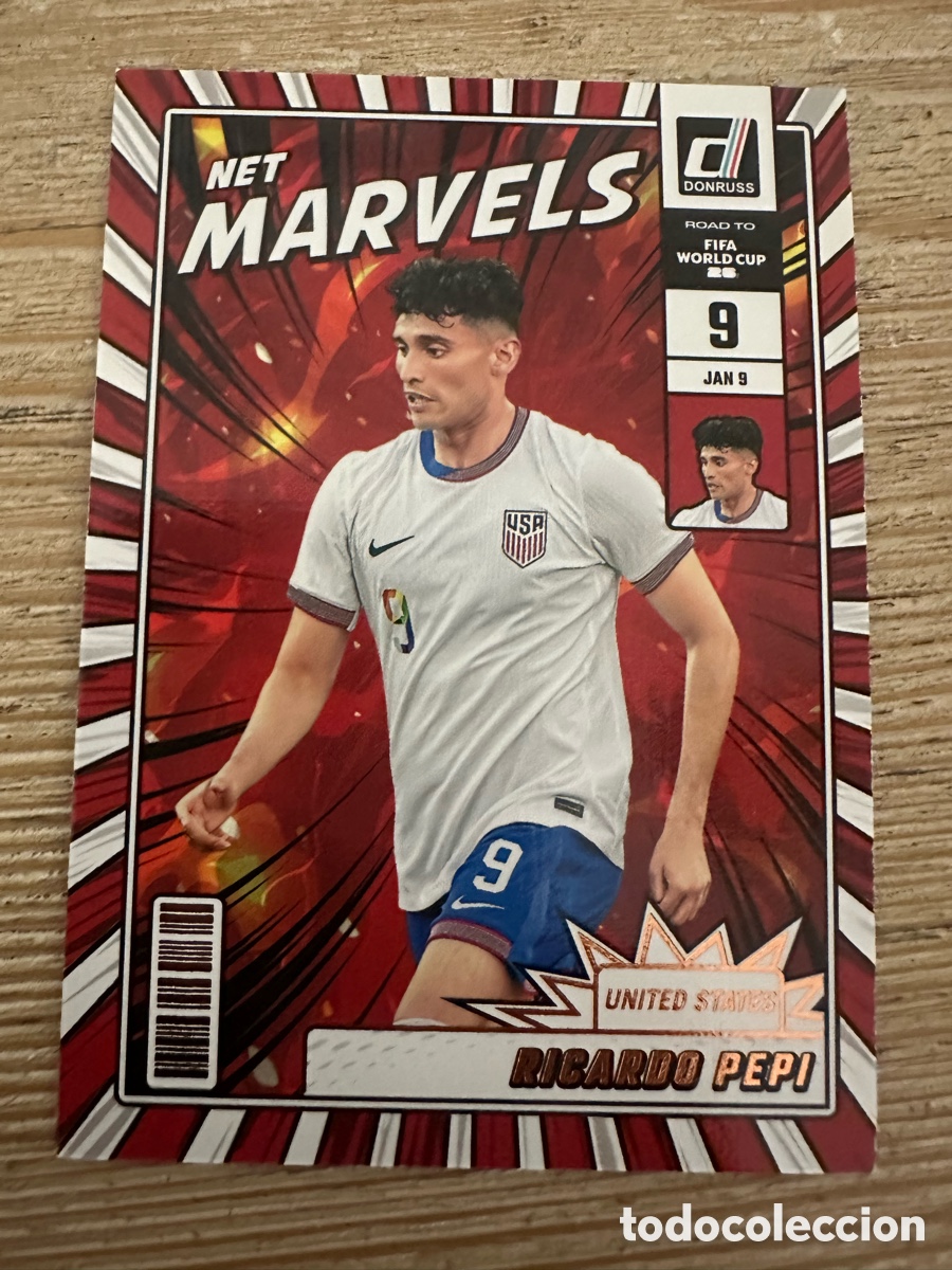 Trading Cards: RICARDO PEPI USA NET MARVELS 11 DONRUSS ROAD TO FIFA WORLD CUP 2026 MUNDIAL USA CAN MEX 26 PANINI